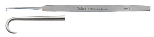 Miltex 21-152 Skin Hook, 4.75 in, 1- Sharp, 3 mm Diameter