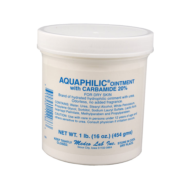 Aquaphilic Ointment with 20% Urea, 16 oz (1 lb)
