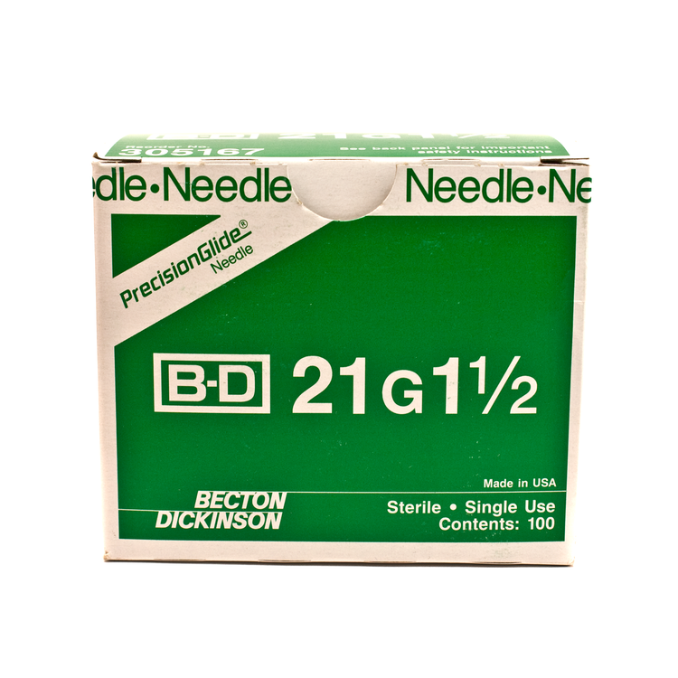 BD 305167 PrecisionGlide 21 G x 1 1/2 in. Needle
