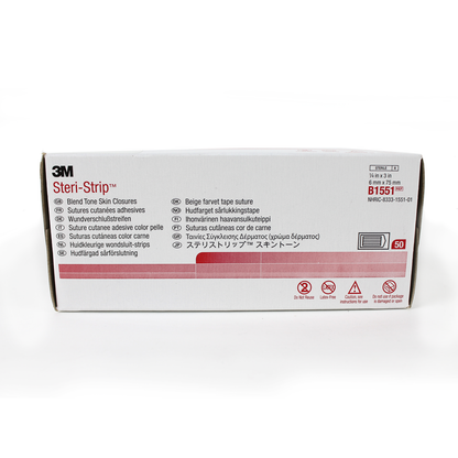 3M B1551 Steri-Strip Blend Tone Skin Closures, 3 Strips/Envelope