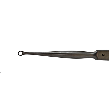Delasco FCR-2 Fox Curette 5.5 in Straight 2mm Round