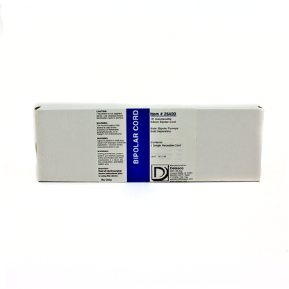 Delasco 26400 Bipolar forceps cord with connector for most electrosurgical units.