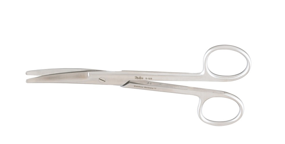 Miltex Mayo Scissors, 5 5/8 in, Curved, Beveled Blade, Blunt/Blunt Tips