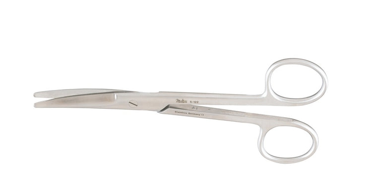 Miltex Mayo Scissors, 5 5/8 in, Curved, Beveled Blade, Blunt/Blunt Tips