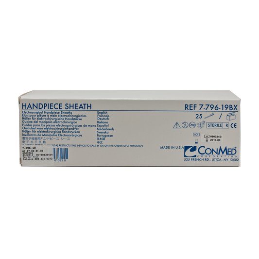 ConMed 7-796-19BX Hyfrecator Protective Sheaths, Sterile, Box of 25