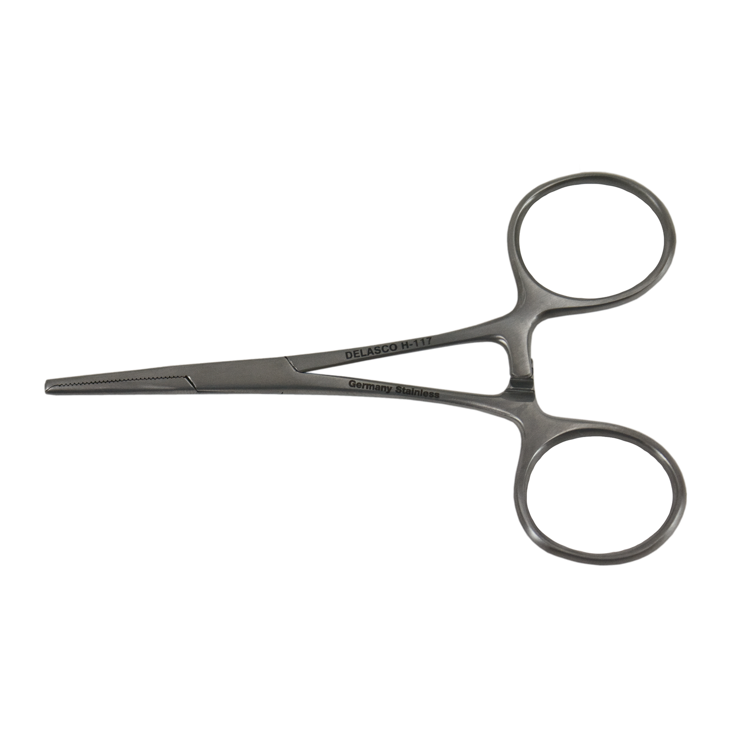 Delasco H-117 Hartman Mosquito Hemostat 3 3/4", 1x2 Teeth, Straight