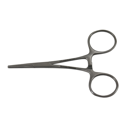 Delasco H-117 Hartman Mosquito Hemostat 3 3/4", 1x2 Teeth, Straight