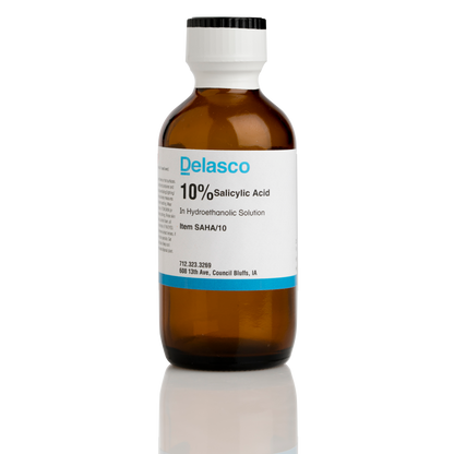 Delasco SAHA/10 Salicylic Acid 10% in Hydroethanolic Solution 2 oz