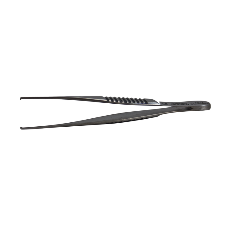 Delasco GI-7 Iris-Graefe Forceps 2.75 in Straight 1mm 1x2 Teeth