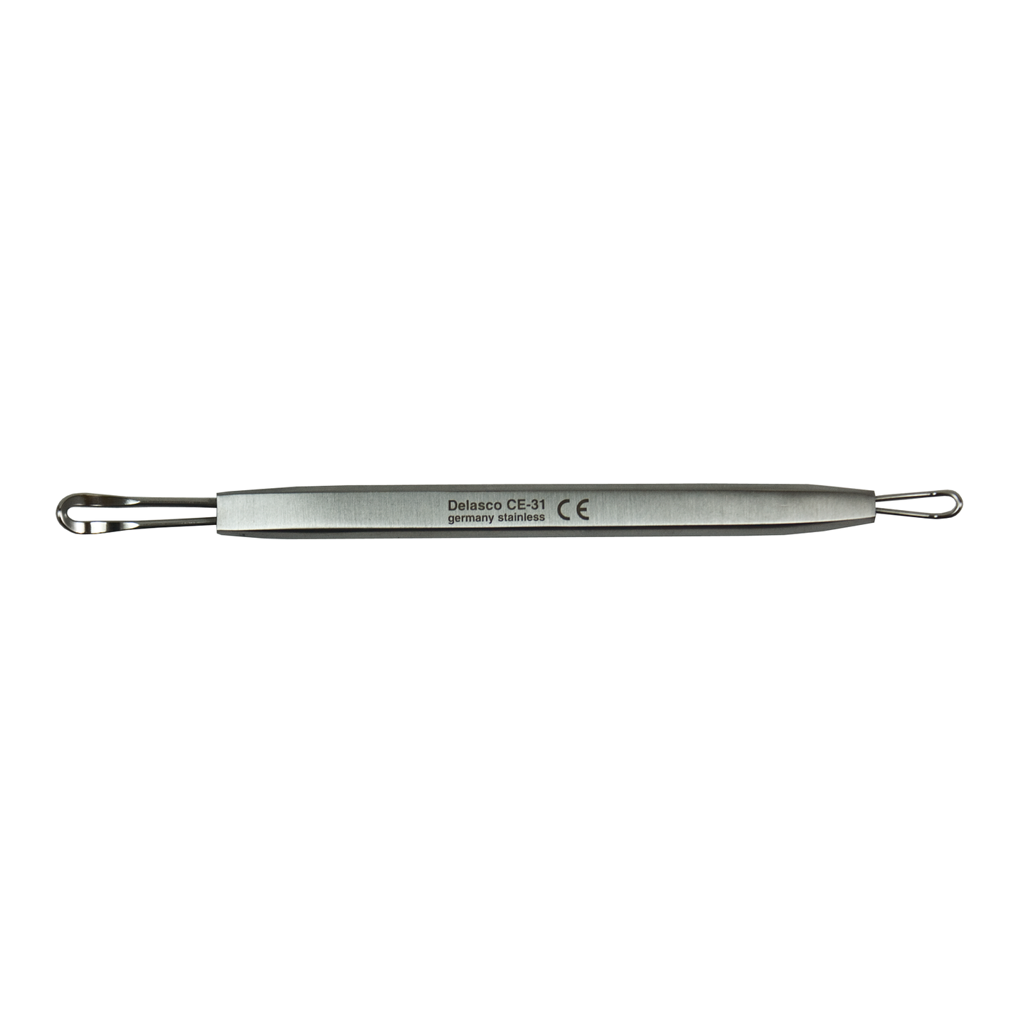 Delasco CE-31 Comedone Extractor 4 1/4 in, Flat End and Wire End Expressors