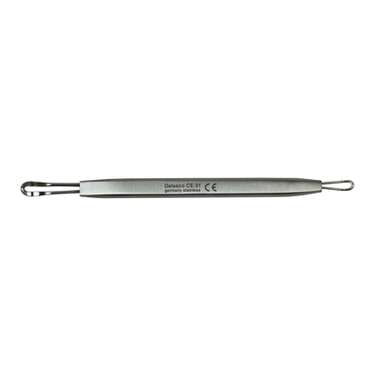 Delasco CE-31 Comedone Extractor 4 1/4 in, Flat End and Wire End Expressors