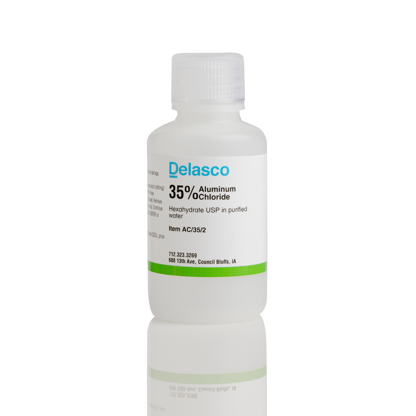 Delasco AC/35/2 Aluminum Chloride 35% in Water 2 oz