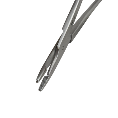 Delasco OHS-12 Olsen-Hegar Needle Holder/Scissors 4.75 in Straight 1.5mm Serrated