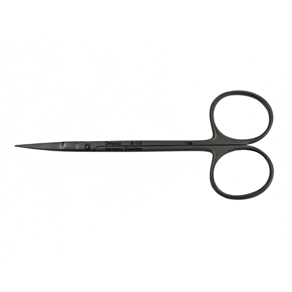 Iris Scissors 4 in Straight 20mm Sharp/Sharp - Delasco - Delasco
