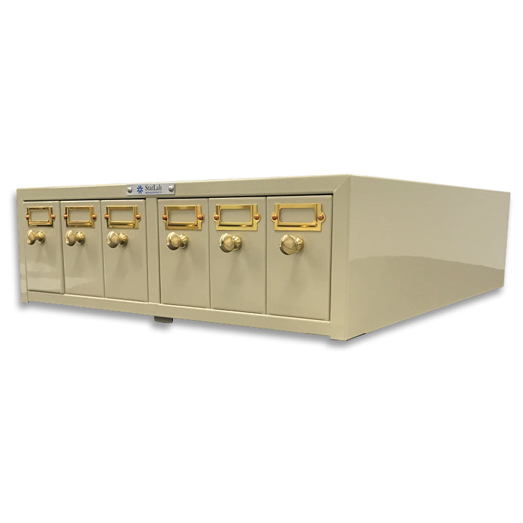 StatLab SVFS-6D Microscope Slide Cabinet, 6 Drawer, Beige