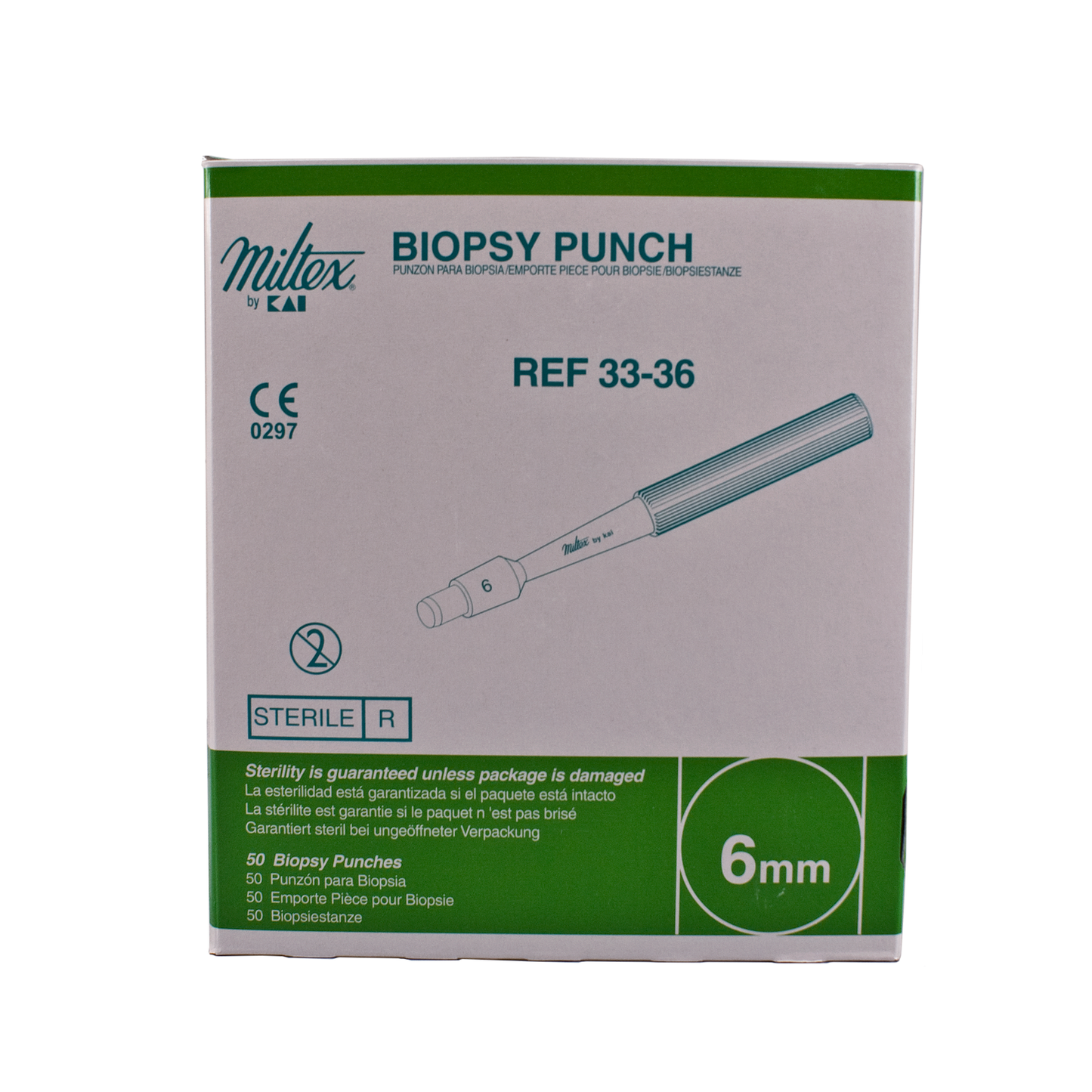Miltex 33-36 Disposable Biopsy Punches, 6mm