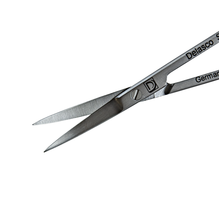 Delasco S-103 Oliver Scissors 4.5 in Curved 25mm Sharp/Sharp