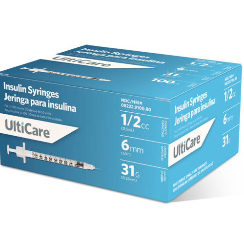 UltiCare 0.5ml 31 G x 15/64 in. (6 mm) Syringe with Needle