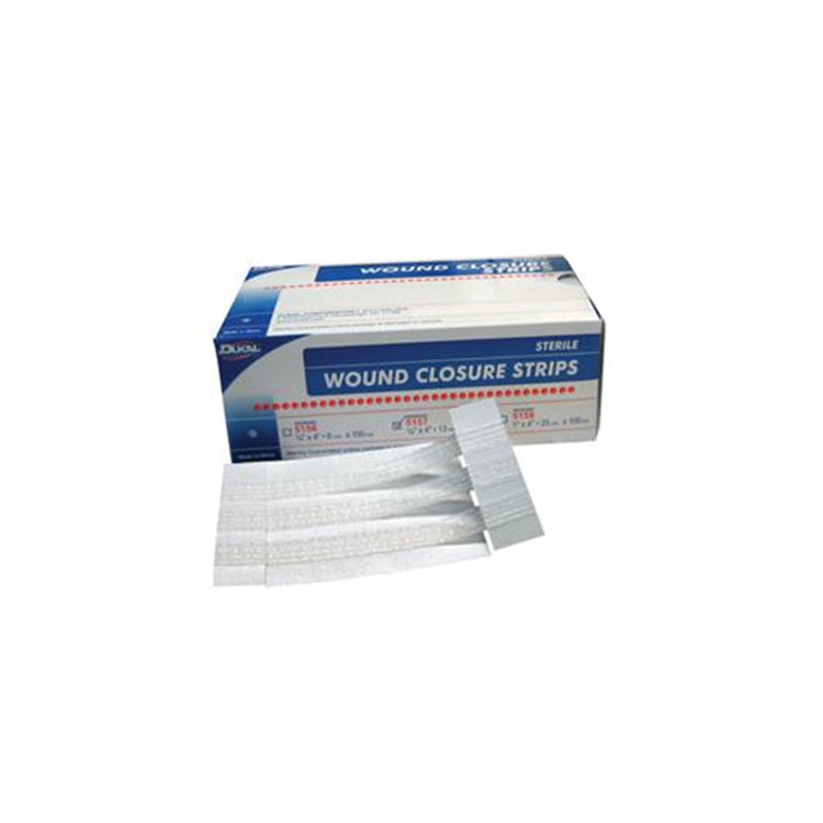 Dukal 5157 Wound Closure Strip, Sterile, 1/2" X 4"