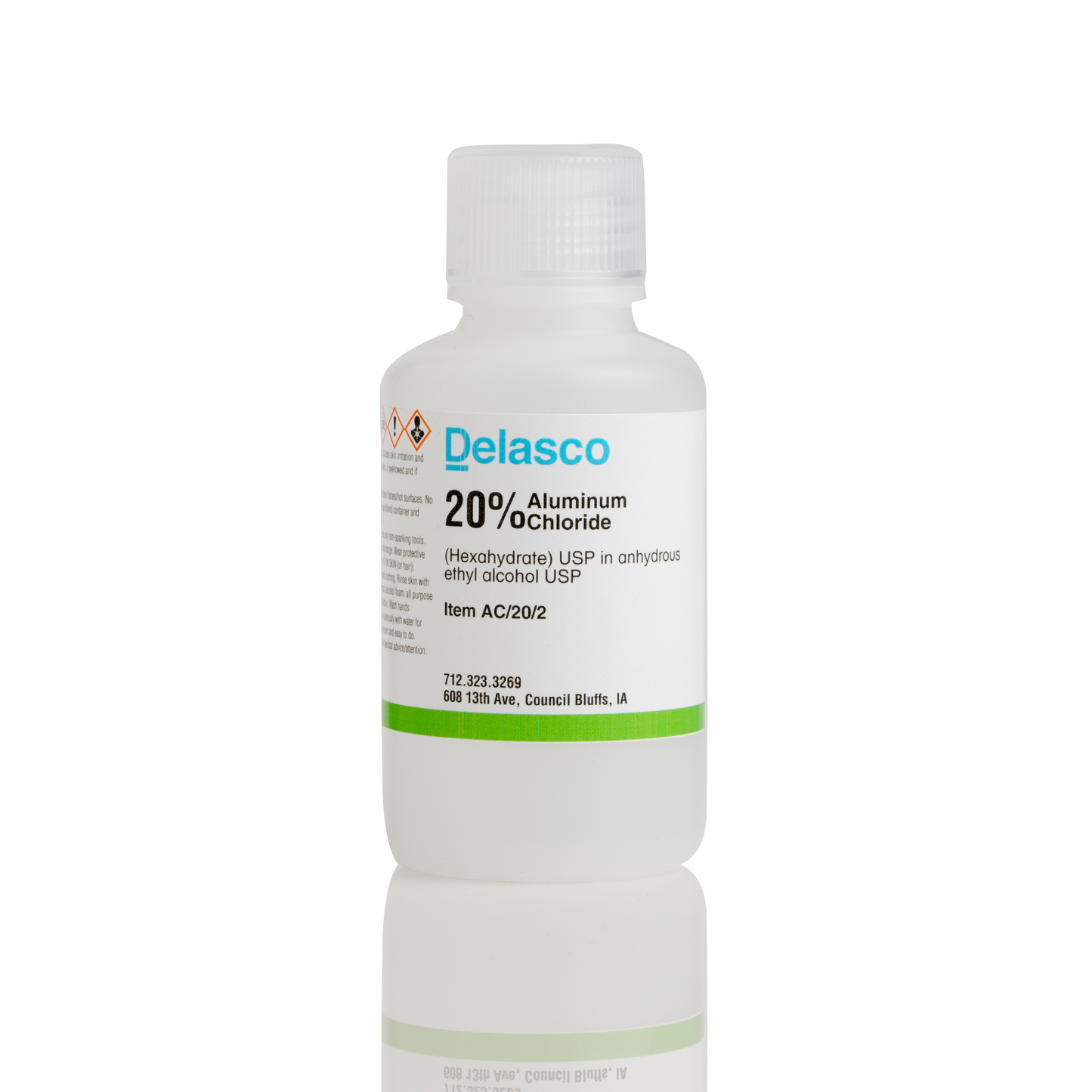 Delasco AC/20/2 Aluminum Chloride 20% in Ethanol 2 oz