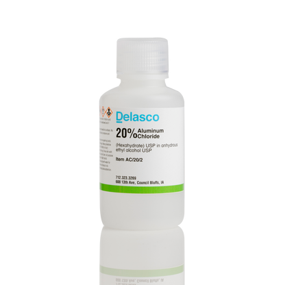 Delasco AC/20/2 Aluminum Chloride 20% in Ethanol 2 oz