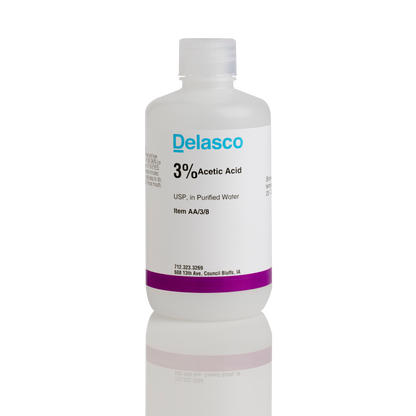 Delasco AA/3/8 Acetic Acid 3% 8 oz