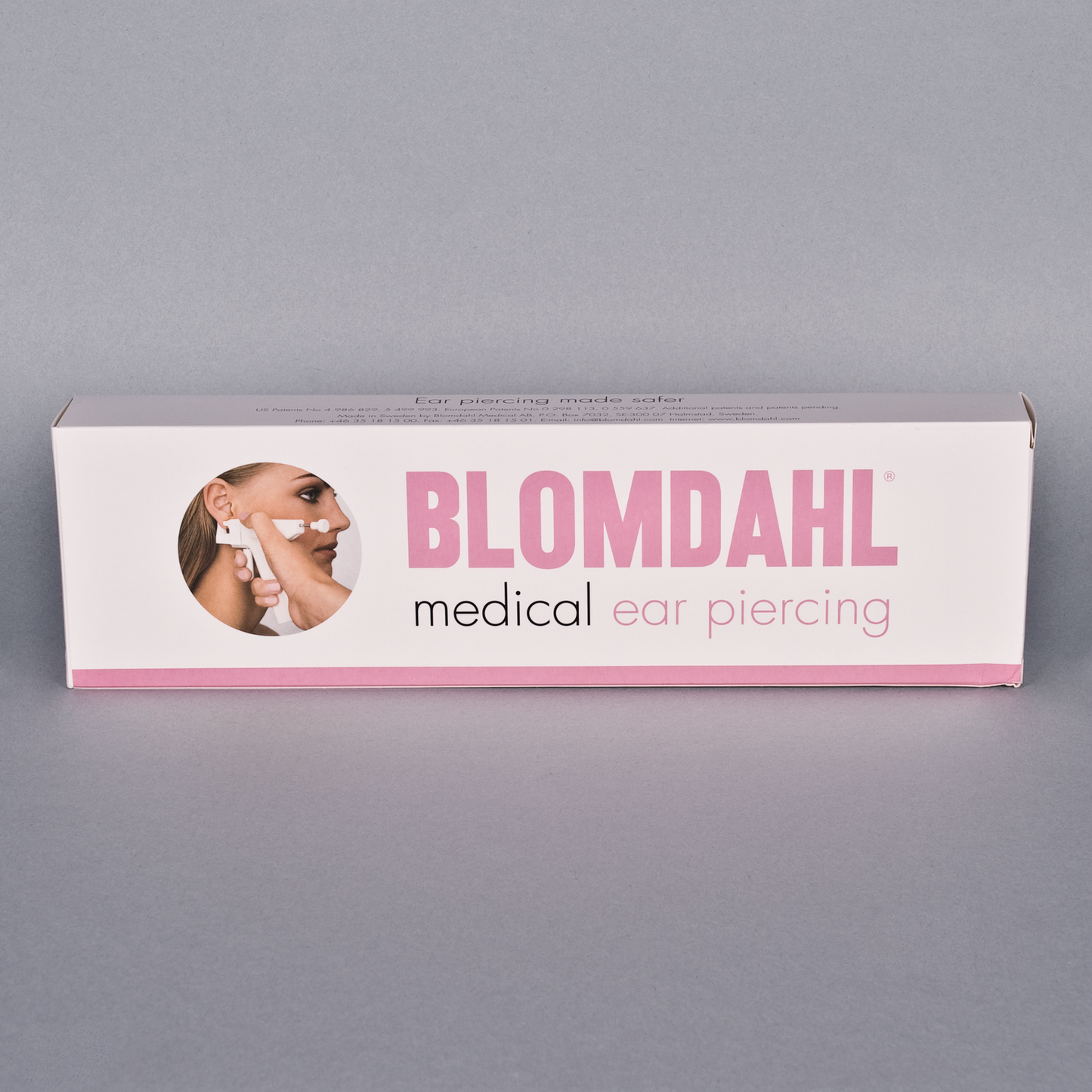 Blomdahl Earring Cassettes for use with Blomdahl Piercing Gun only, Medical Plastic Crystal, Box of 10