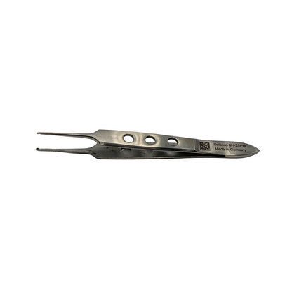 Dextra, Forceps, Bishop Harmon, 3 3/8 in 1 X 2 Teeth, with platform, Fenestrated