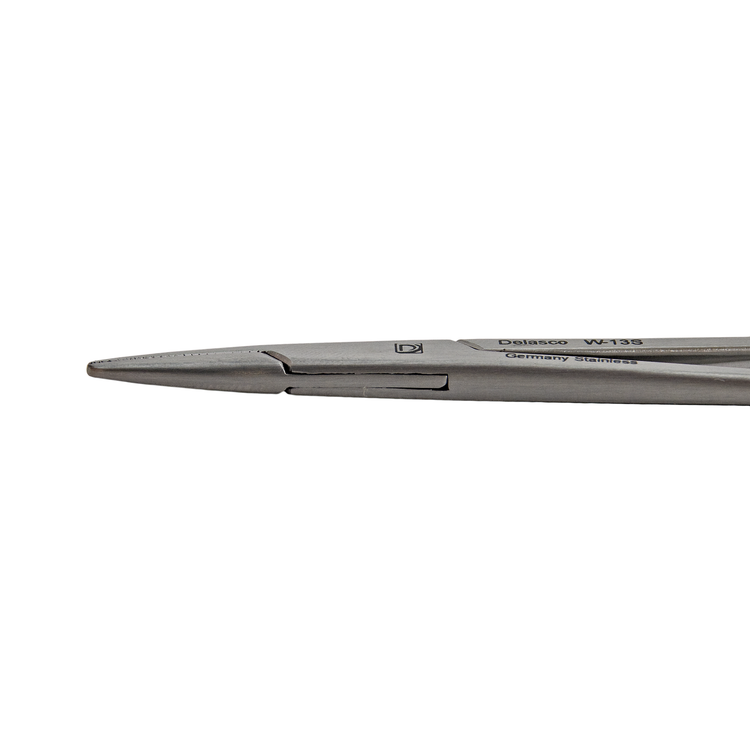 Delasco W-13S Webster Needle Holder 5 in Straight, Serrated