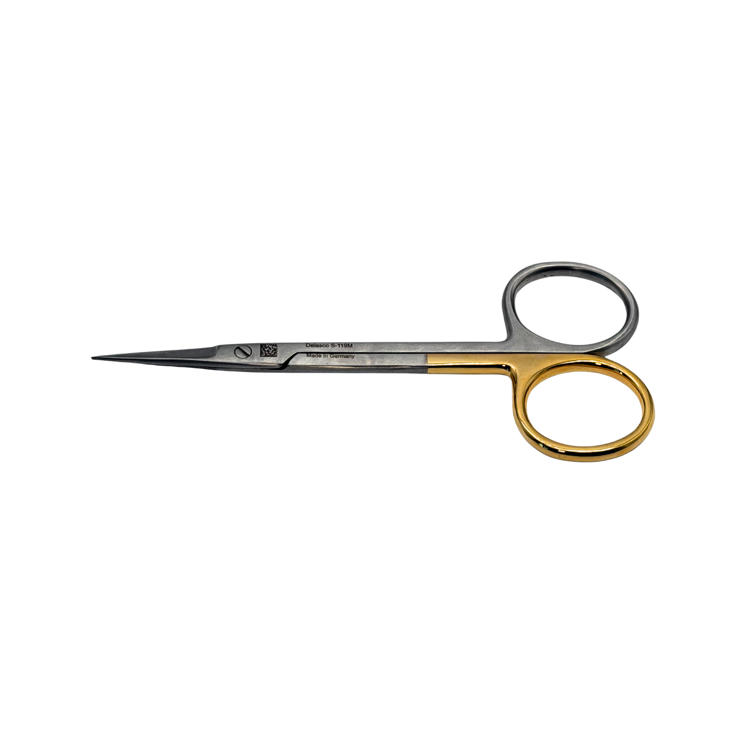 Dextra Straight Iris Scissors, 4 1/2 in, S/B, Straight, Super-Cut