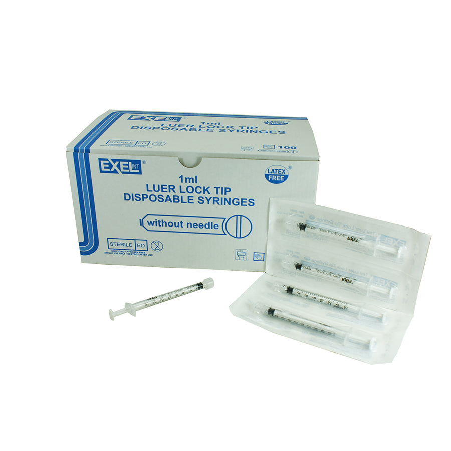 Exel 26050 1 ml Tuberculin Luer Lock Syringe