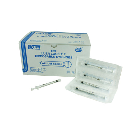 Exel 26050 1 ml Tuberculin Luer Lock Syringe