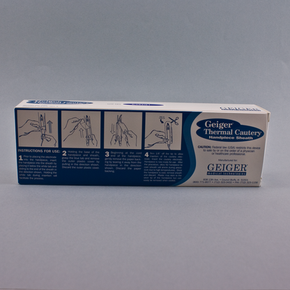 Geiger 220 TCU Disposable Handpiece Sheaths, Dispenser Box of 100