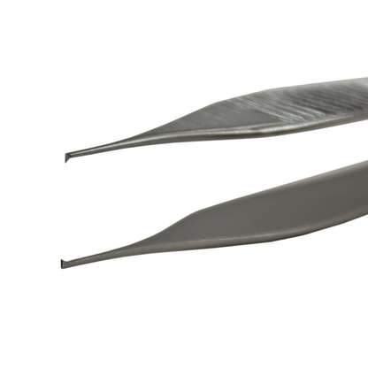 Micro Adson Tissue Forceps, 4.75", Micro Jaw, 0.5mm Wide, 1x2 Teeth, by Miltex