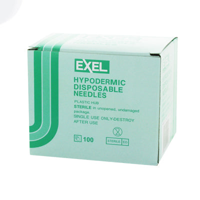 Exel 26414 21G x 1 in. Hypodermic Needle with Plastic Hub, Box of 100