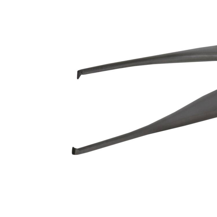 Delasco GI-7 Iris-Graefe Forceps 2.75 in Straight 1mm 1x2 Teeth