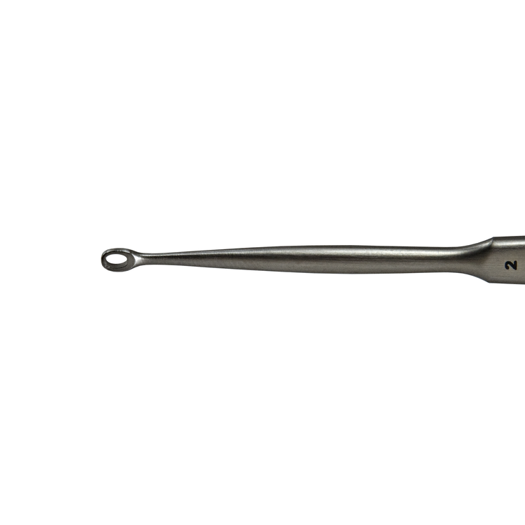 Delasco FC-2 Fox Curette 5.5 in Straight 2mm X 2.9mm Oval