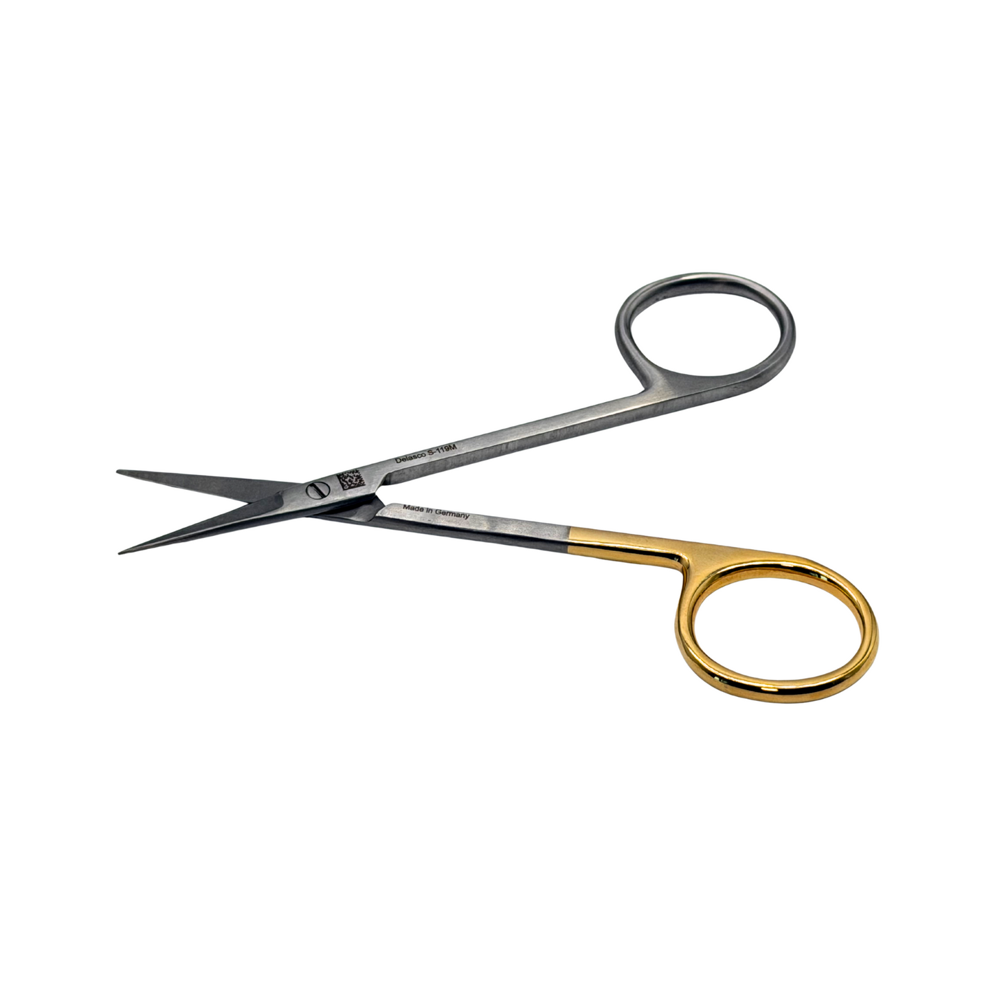 Dextra Straight Iris Scissors, 4 1/2 in, S/B, Straight, Super-Cut