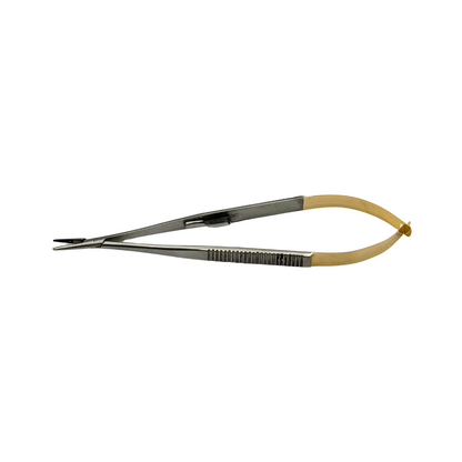 Castroviejo Needle Holder 7 in, STR W/lock, Serrated, TC