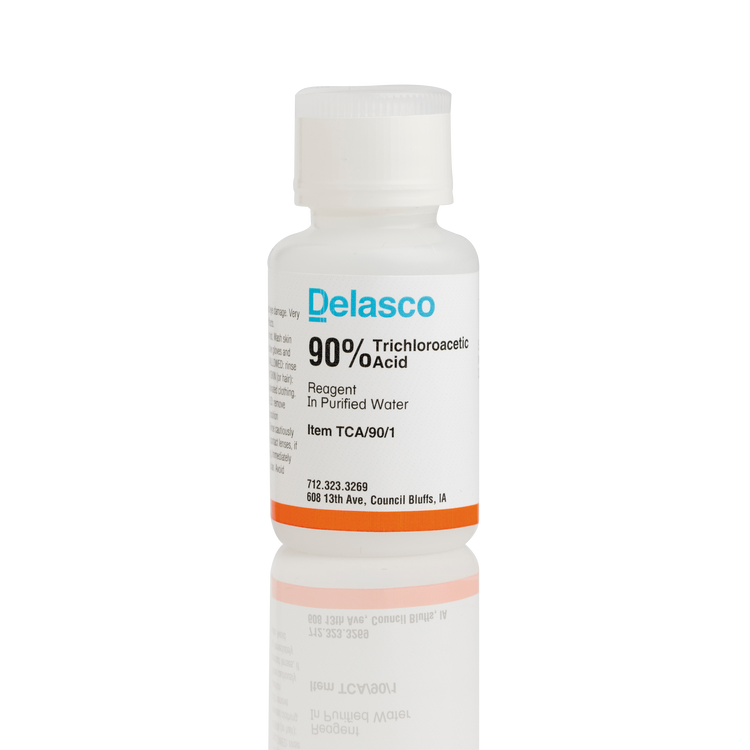 Delasco TCA/90/1 Trichloroacetic Acid 90% 1 oz
