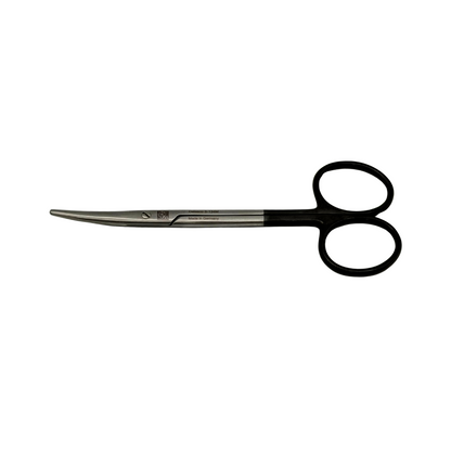 Dextra Curved Strabismus Scissors, 4 1/2in, B/B, Supercut, Serrated