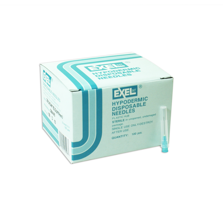 Exel 26448 28 G x 3/4 in. Hypodermic Plastic Needle
