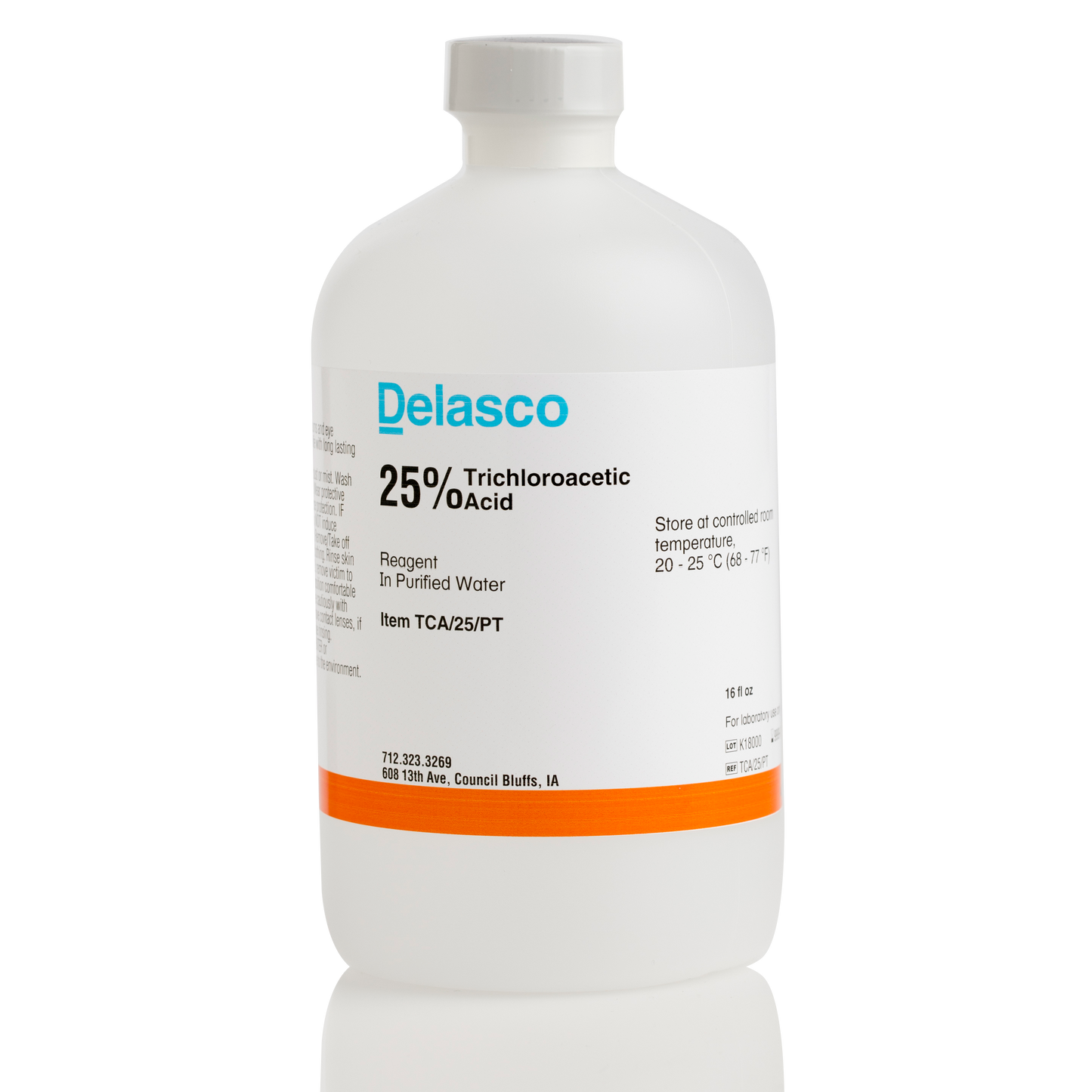 Delasco TCA/25/PT Trichloroacetic Acid 25% pint
