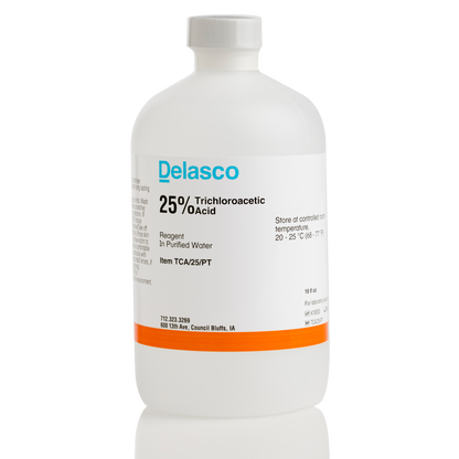 Delasco TCA/25/PT Trichloroacetic Acid 25% pint