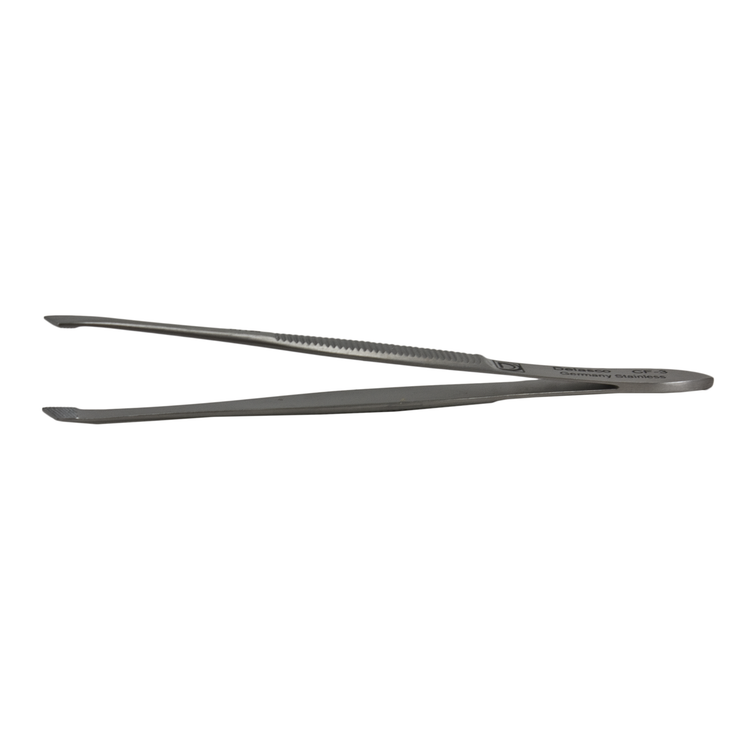 Delasco CF-3 Bergh Cilia Forceps 3.5 in Straight 5mm Serrated