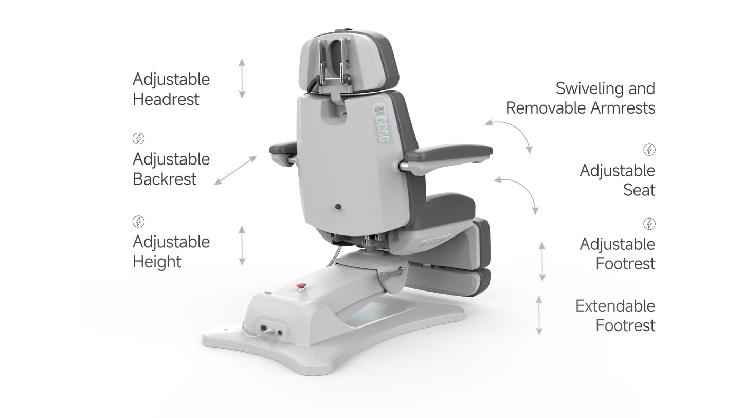 Silverfox Swivel Facial Bed with Handheld Remote