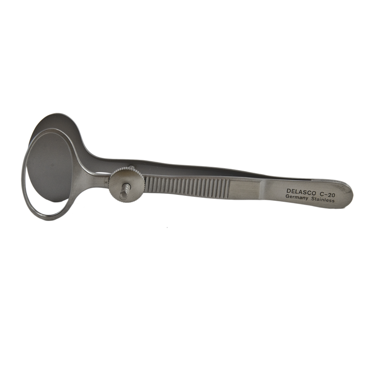 Delasco C-20 Chalazion Forceps 3.5 in Straight 12mm X 23mm