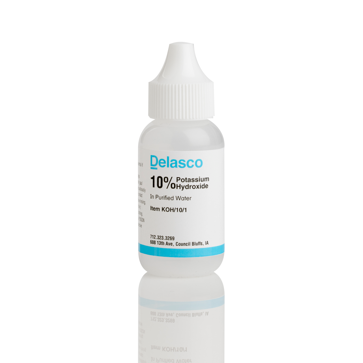 Delasco KOH/10/1 Potassium Hydroxide 10% in Water 1 oz