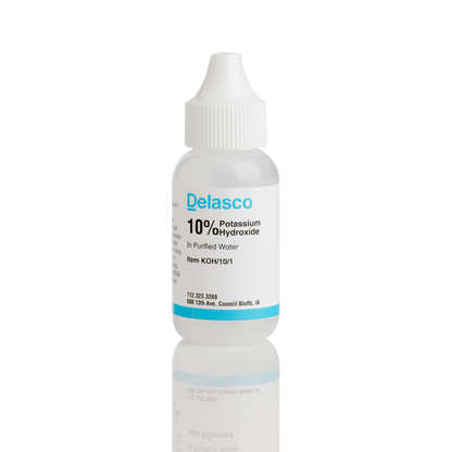 Delasco KOH/10/1 Potassium Hydroxide 10% in Water 1 oz