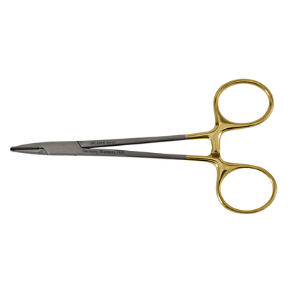 Delasco WH-93 Halsey needle holder, fine serrations, tungsten carbide